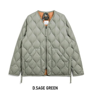 yZ[zyKizTAION(^CI) MILITARY V NECK W-ZIP DOWN JKT(~^[VlbNWWbv_EWPbg\tgVF)yD.SAGE GREENz TAION-101ALSZML-1