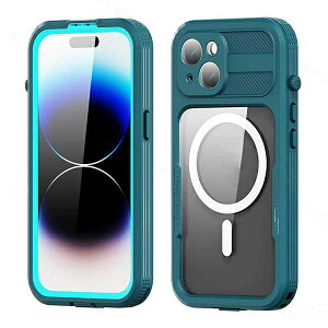 iPhone15 15Pro 15Plus 15ProMax �S�ʕی� �ϏՌ� �����h�~ magsafe�Ή� �A�C�t�H���P�[�X IP68�h�� ���S�h�� �N���A �h���J�o�[ 360°�S�ʕی� �h�o �h�k �h�� �X�g���b�v�t �����B�e �}�O�l�b�g���� ���[