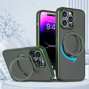 iPhone15 �P�[�X 15Plus 15Pro 15ProMax iPhone14 �P�[�X 14Plus 14Pro 14ProMax 13 13Pro 13ProMax 12 case �X�}�z�P�[�X �J�o�[ �A�C�t�H�� MagSafe�Ή� �X�^���h �}�b�g �S�ʕی� �ČRMIL�K�i �����O�X�^���h 360�x��] 