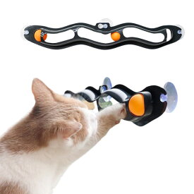 トラックボール トラックンロール ひとりで遊べる 転がる 猫用 猫用品 猫用おもちゃ 猫玩具 一人遊び ボール ペット ペット用品 窓 ねこ 運動不足対策 ストレス解消 室内ゲーム 留守番 電池不要 軽快