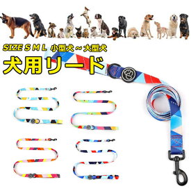 リード 犬 ペット 散歩 小型犬 中型犬 大型犬 カラフル カジュアル おしゃれ 持ちやすい お出かけ 訓練 トレーニング 迷子防止 ファッションリード 犬用品 ペットグッズ メール便