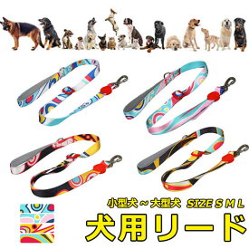 犬用リード 犬用 中型犬 大型犬 小型犬 ペット 通気性 リード ドッグラン おしゃれ かわいい お散歩 脱着簡単 衝撃吸収 トレーニング 外出 お洒落 安全 メール便