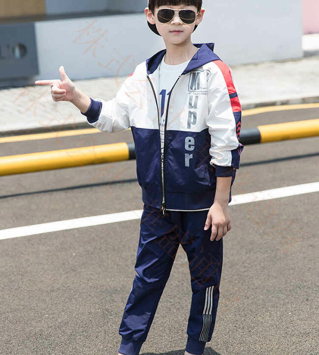楽天市場 子供服 男 キッズ ジュニア ジュニア服 スポーツウェア 男の子 セットアップ 上下セット トップス アウター ズボン カジュアル ストレッチ シンプル かっこいい スポーツ 運動着 普段着 通学 おしゃれ 快適 柔らかい 春 秋 お出かけ 運動 散歩 a Ty Shop