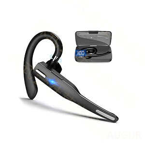 Bluetooth5.3技術 Bluetooth ヘッドセット イヤホン ブルートゥースイヤホン マイク付き 耳掛け式 最大15時間連続再生 ハンズフリー通話可 タッチセンサー ACC対応 Type-C SIRI&ミュート機能 快適装着