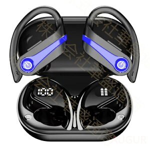 Bluetooth 5.3 耳掛け式 ワイヤレスイヤホン 10時間+70再生時間 無線 電力残量表示 AAC対応 Siri対応 落ちにくい 快適装着感 自動ペアリング 瞬時接続 マイク付き 多機能操作ボタン 片耳/両耳 左右