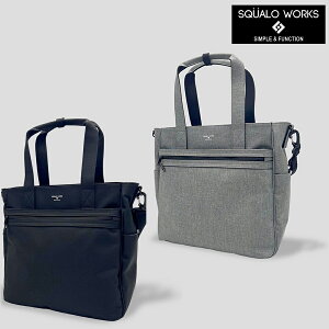SQUALO WORKS �X�N�A�[�����[�N CHAMBRAY POLYESTER UTILITY TOTE �g�[�g �o�b�O �J�o�� ��