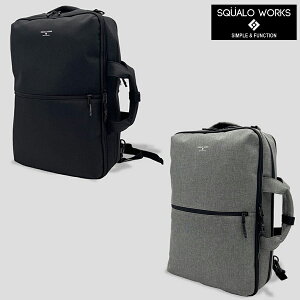 SQUALO WORKS �X�N�A�[�����[�N CHAMBRAY POLYESTER 3WAY BAG �o�b�N�p�b�N �����b�N �V�����_�[ �n���h�� �o�b�O �J�o�� ��