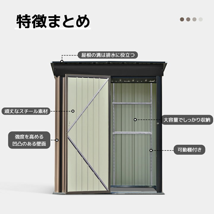 楽天市場】戸外収納庫 物置 屋外 大型 倉庫 大型物置 物置 防水/耐侯 