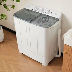 【新品】【二槽式】洗濯機 洗濯容量6kg 脱水容量4kg プラスチック槽 キレイ タイマー コンパクト 一人暮らし 節電 二槽式洗濯機 まとめ洗い 脱水器 縦型洗濯機 ホワイト 洗濯物きれい 引越し 単身