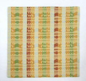 <茶道具・お稽古用品>古帛紗 正絹 「山菱紋錦」 扱いやすい正絹の古帛紗です 母の日 誕生日 プレゼントに 和風雑貨 敷物