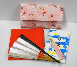 <茶道具・お稽古セット>帛紗セットA 表千家用 正絹の帛紗が入りました、表千家方向けの袱紗セットです。初心者の方の入門用の袱紗セットにもいかがでしょうか。 ピンク ウサギ柄