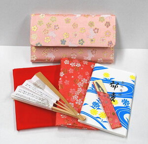 <茶道具・お稽古セット>帛紗セットF 古帛紗付き 正絹の帛紗が入りました、入門6点セットです。裏千家の方等、初心者の方の入門用の袱紗セットにもいかがでしょうか。赤色の帛紗がセ