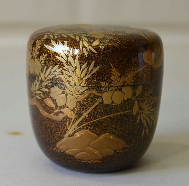 楽天市場】＜茶道具・茶器、棗＞大棗 時代桐竹蒔絵 木製 奥野美峰作 