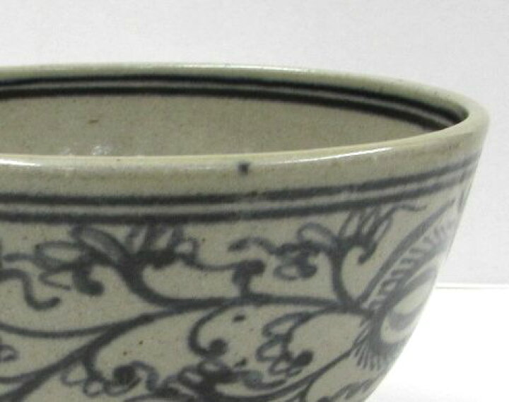 楽天市場】古物＜茶道具・茶碗＞ 安南写 唐草の絵茶碗 陽炎園作 季節に 