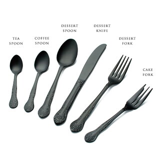 デザートスプーンカトラリーブラックアンティークグッディグラムスGoodyGramsBlackCutlery