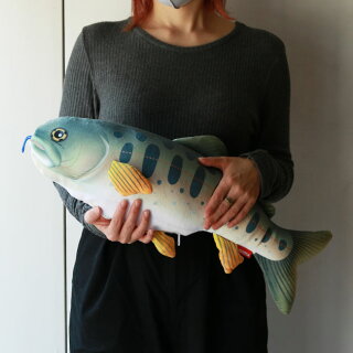 2wayネックピローぬいぐるみ海クッション魚おもしろグッズ釣り好きプレゼント動物リアル特大大きい海の生き物川の生き物クマノミサメヤマメブラックバス父の日旅行グッズFISHCUSHION&PILLOW