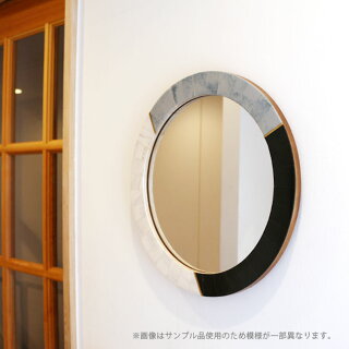 大理石風鏡ミラー卓上壁掛け玄関鏡丸形円形おしゃれウォールミラーGoodyGramsMIRRORBADARINATH