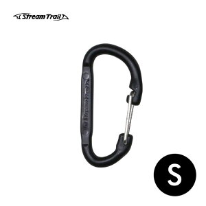 �J���r�i �u���b�N S�T�C�Y �X�g���[���g���C�� Stream Trail CARABINER S BLACK