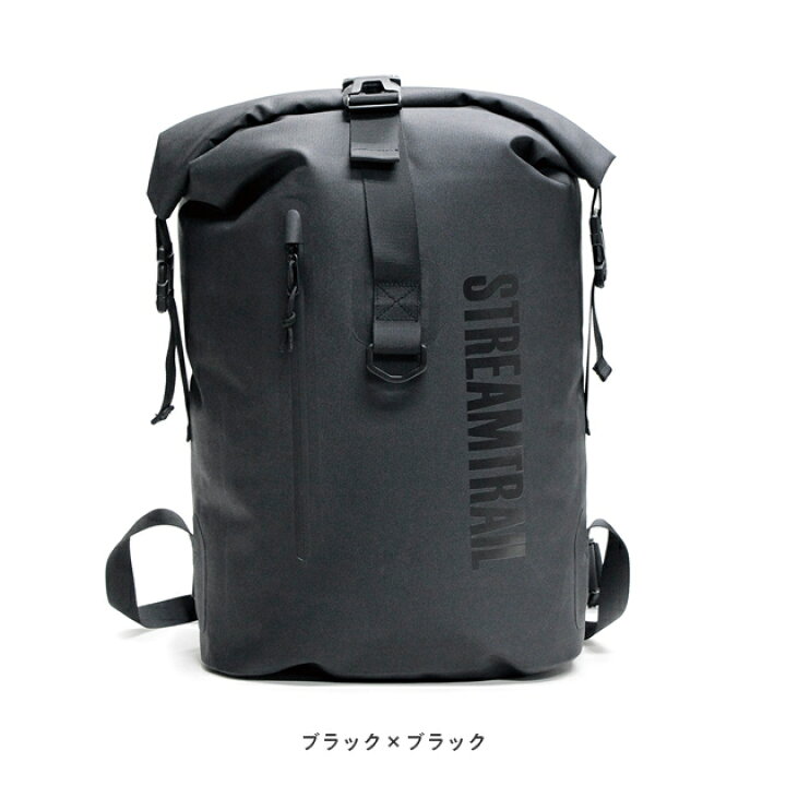 楽天市場 防水リュック 防水バッグ 通勤カバン 通勤 リュック バックパック 男性 女性 通勤用 メンズ ブランド スーツに合う ビジネスリュック 大容量 職場 自転車通勤 高校生 ジムバッグ 大人 防水 通学 ブラック Wp Backpack Kozu Black Black Stream Trail ストリーム