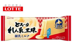 ロッテアイス　とろ～りれん乳三昧　練乳ミルク　90ml×24個入　アイスクリーム　送料無料（北海道・九州は除く沖縄・離島発送不可）