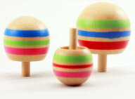 【昔なつかしコマ入門セット】 さかさコマセット 民芸品　昔遊び　逆立ちコマ　3個入り コマ 木ごま 逆立…