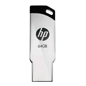 HP USBメモリ 64GB USB 2.0ストラップホール 金属製 耐衝撃のフラッシュドライブ v236w HPFD236W-64