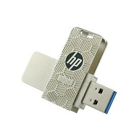 HP USBメモリ 64GB 高速 USB 3.1対応(Type-A Gen 1) 最大読出速度75MB/s、 金属製の360度回転デザ 立体蜂の巣 耐衝撃 防塵 のフラッシュドライブ x610w HPFD610W-64