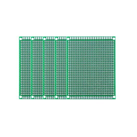 7cmx9cm 5枚セット ユニバーサル 基板 両面スズメッキ 鉛フリー基板 PCB回路基板 ユニバーサル プリント基板 DIY はんだ付け ユニバーサルプロトタイピングボード 両面 フリー基盤 フリー基板 Rohs 電子工作