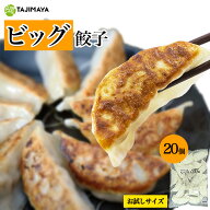 たじまや TAJIMAYA オリジナル ビッグ餃子 20個入り お試し 国産材料 冷凍餃子 1粒35g 送料無料 冷凍 餃…