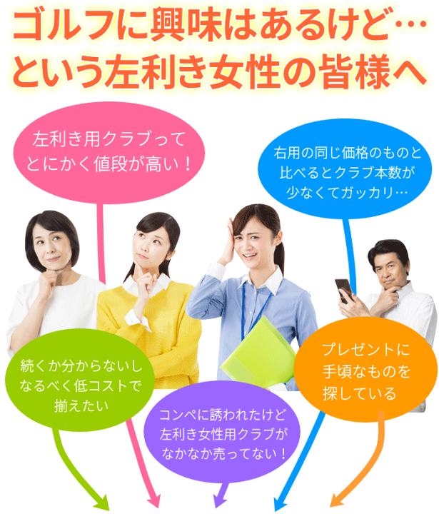 楽天市場】【クラブのみ】左きき女性用 Afectoレディース レフティ