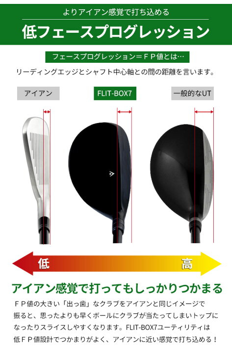 楽天市場】【左利き用】FLIT-BOX7ユーティリティー U3/U5/U7/U11/U9 