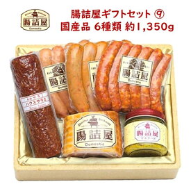 ハム ソーセージの腸詰屋【 カタログ ギフト セット 9 】合計約1400g 6種類 6パックハムセット ハムギフト ウインナー おつまみ セット お取り寄せ グルメサラミ ハム 詰め合わせ 入学 卒業 退職 御祝 退職祝い 入学祝い