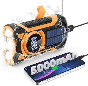 hЃWI 5000mAh IPX65hWI 񂵃WI @\hЃWI Zg/FM/AM/ChFMΉ \[[WI 񂵏[dWI SOSA[g WI u[gD[XΉ gуWI h nk k