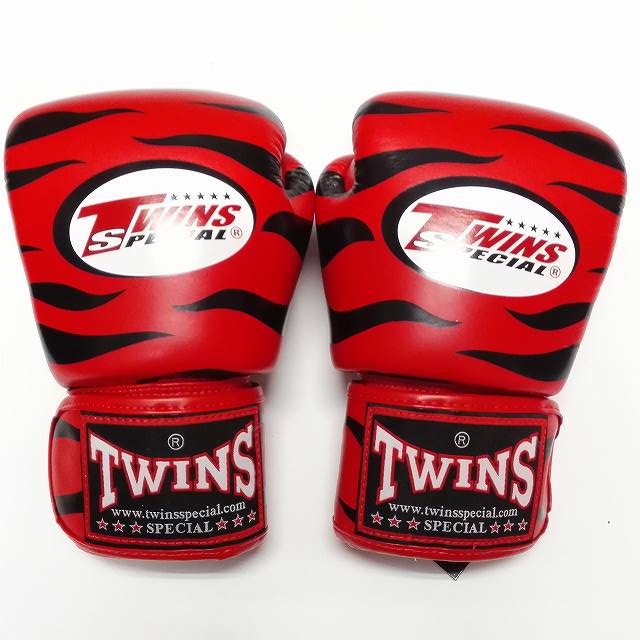 TWINS SPECIAL ボクシンググローブ 12oz Z赤黒 /ボクシング/ムエタイ/グローブ/キック/フィットネス/本革製/ツインズ