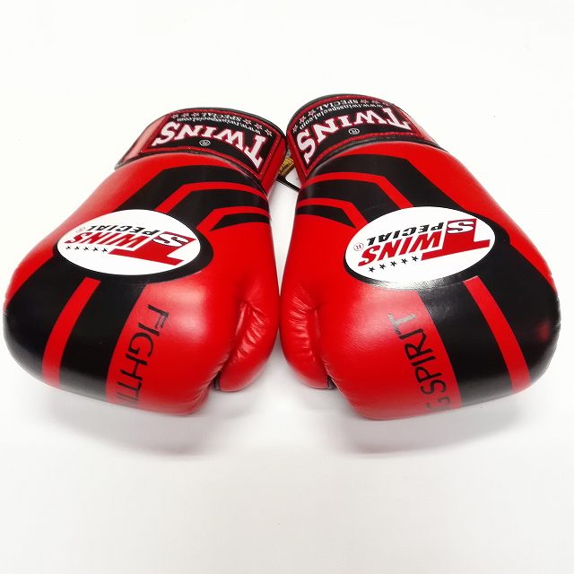 新品 正規 TWINS ボクシング パンチンググローブ 本革製 サイズ選択 赤金-
