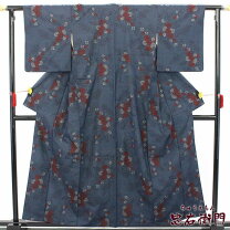 楽天市場】大島紬 紺（着物｜和服）：レディースファッションの通販