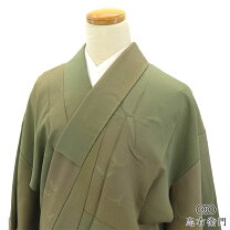 楽天市場】緑（素材（生地・毛糸）シルク・種類（着物）色無地）（着物 