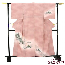 【価格見直し宣言】【10％OFF】【中古】 付下げ 中古 正絹 袷 裄丈65cm 礼装 リサイクル 着物 ピンク 【thao】 あす楽対応 翌日配送【ORFMFO】