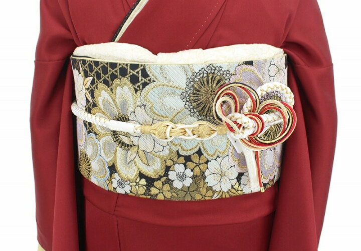 楽天市場】【中古】 振袖 リサイクル レディース 正絹 レッド 身丈  