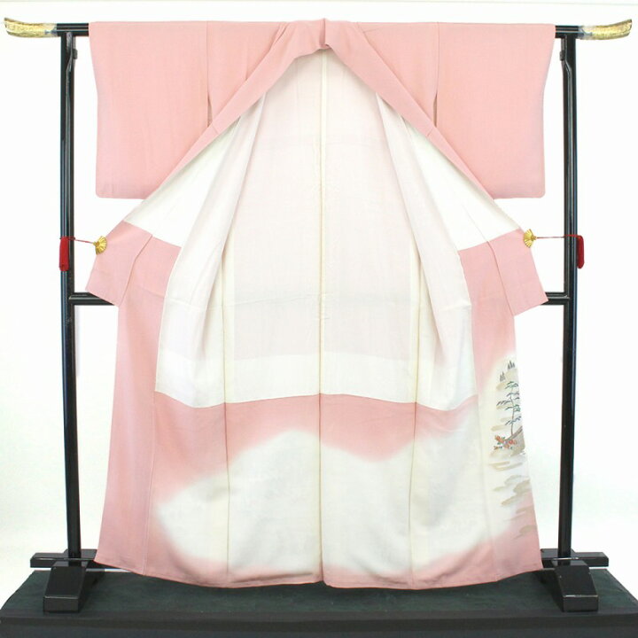 楽天市場】【中古】 色留袖 1ツ紋 レディース 正絹 ピンク 御殿模様之  