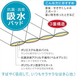 婦人日本製スピード吸収&消臭安心ショーツふんわりマイクロキルトノーマル丈タイプ2色組30cc対応