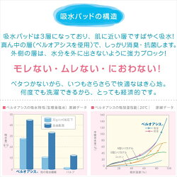 婦人日本製スピード吸収&消臭安心ショーツふんわりマイクロキルトノーマル丈タイプ2色組30cc対応