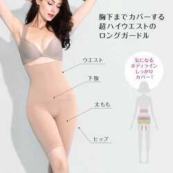 楽ちん補正着痩せ美キュートハイウエストロングガードル
