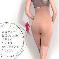 楽ちん補正着痩せ美キュートハイウエストロングガードル