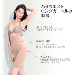 楽ちん補正着痩せ美キュートハイウエストロングガードル