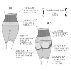 楽ちん補正着痩せ美キュートハイウエストロングガードル