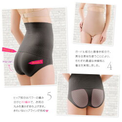 日本人の体型に合わせた楽ちん補正着痩せ美キュートハイウエストショーツガードル