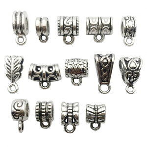 カン付きメタルビーズ スペーサービーズ ロンデル アクセサリーパーツ アクセサリートップ シルバー ハンドメイド MIX アソート 120個セット