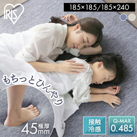 ラグ 夏用 2畳 3畳 接触冷感 ひんやり 冷感ラグ 極厚 5cm 3cm 冷感ジェル 厚手 高反発 弾力性 防音 カーペット ラグマット 185×185 185×240 ラクッションラグ アイリスオーヤマ ACRGR-1818 ACRGR-1824 ACRRG-1818 ACRRG-1824