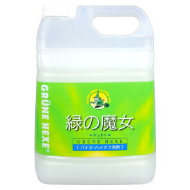 緑の魔女 洗剤 液体洗剤 キッチン 業務用 5Lミマスクリーンケア 5000mL 詰め換え 詰替え キッチン用 大容量 ドイツ 食器 生ゴミ パイプ ぬめり【D】